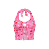 Cherry Blossom Halter Top