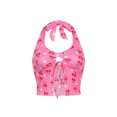 Cherry Blossom Halter Top