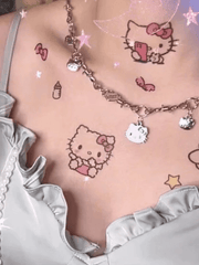 Halskette mit Cartoon-Kätzchen-Anhänger