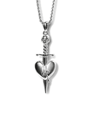 Collar con colgante de espada de esqueleto