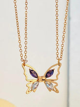 Magnetic Shimmer Butterfly Pendant Necklace
