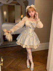 Kokettes Prinzessinnen-Minikleid mit Schleife