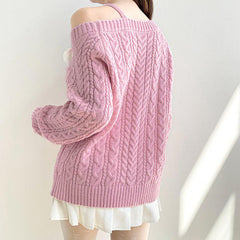 Coquette Strickpullover mit Cut-Outs