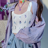 Cottagecore-Strick-Tanktop