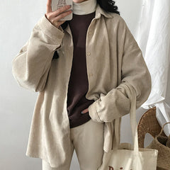 Camisa de pana acogedora