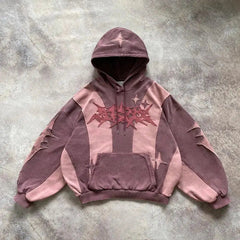 Cyberpunk Futuristischer Patch Hoodie