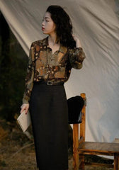 Bluse „Artistic Figures“ von Dark Academia