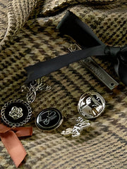 Dark Academia Kariertes Zweiteiliges Set