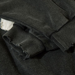 Kapuzenpullover mit Teufelszähne-Stickerei