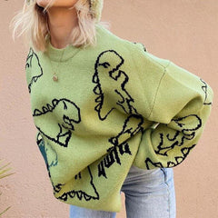 Dinosaurier-Strickpullover