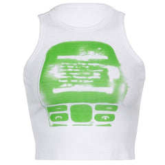 Downtown Girl – Geripptes Crop-Top