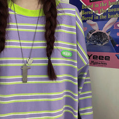 Drain You Striped Sweatshirt