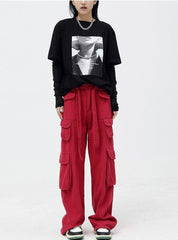 Cargohose mit Kordelzug