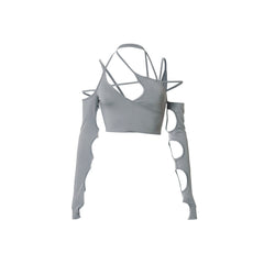 E-Girl-Ästhetik-Top mit Cut-Outs