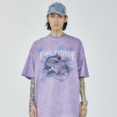 Extrem ästhetisches Y2K-Baumwoll-T-Shirt