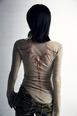 Oberteil mit Fairy Grunge-Rückenprint