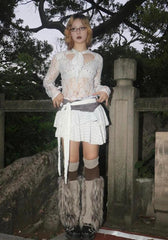 Fairycore – Spitzentop mit Cut-Outs