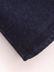 Fall Simple Thin Denim Midi Dress
