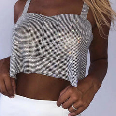 Feelin So Icy Rhinestone Top