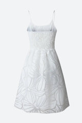 Minikleid mit Blumenmuster und Rüschen