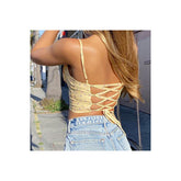 Floral Sin Schnürtop