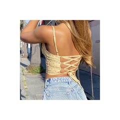 Floral Sin Schnürtop