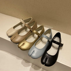 French Girl Tabi-Ballerinas mit geteilter Zehenpartie