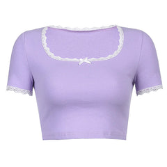 Französisches Dienstmädchen-Crop-Top