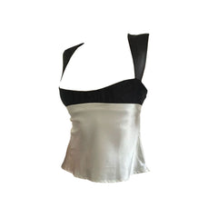 Satin-Top für französische Dienstmädchen