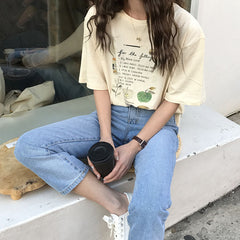 T-Shirt mit Obstkuchenfüllung