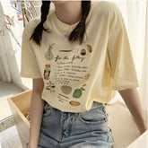 T-Shirt mit Obstkuchenfüllung