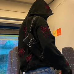 Spiderman-Hoodie mit durchgehendem Reißverschluss