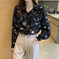 Galaxy Chiffon-Shirt