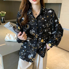 Galaxy Chiffon-Shirt