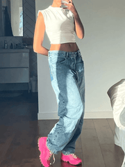 Lässiges, kurzes Tanktop mit gerafftem Bauchnabel