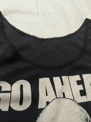 Tanktop mit Gothic-Punk-Totenkopf-Print