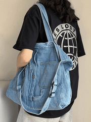 Bolso tote grande de mezclilla vintage
