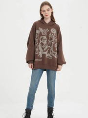 Hoodie mit Grafikdruck