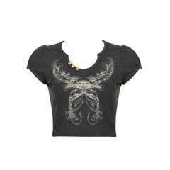 Grunge-Ästhetik-Crop-Top