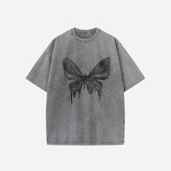 Grunge Distressed Schmetterling T-Shirt