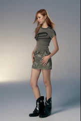 Geripptes Oberteil im Grunge-Distressed-Look