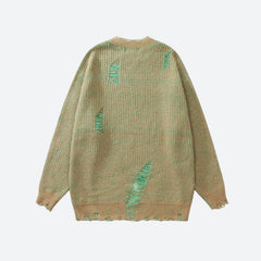 Grunge Distressed Strickpullover