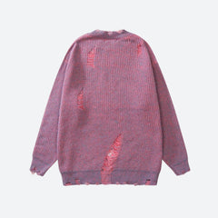 Grunge Distressed Strickpullover