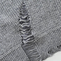 Grunge Distressed Strickpullover