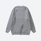 Grunge Distressed Strickpullover