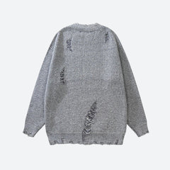 Grunge Distressed Strickpullover