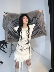 Grunge-Top mit Seilgürtel