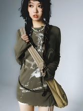 Grunge-Top mit Seilgürtel