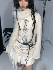 Grunge-Top mit Seilgürtel