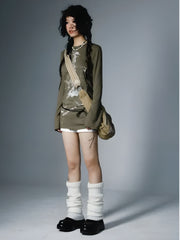 Grunge-Top mit Seilgürtel